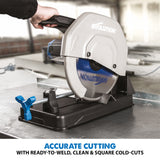 Evolution Power Tools Evolution S355CPSL: Metal Cutting Chop Saw With 14 in. Mild Steel Blade, view 5