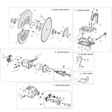 Evolution Power Tools Evolution S380CPS Chop Saw Spare Parts (Head), view 2