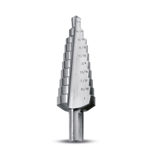 Evolution Power Tools Evolution SD-10: 1/4 - 1 in. Straight Flute Step Drill