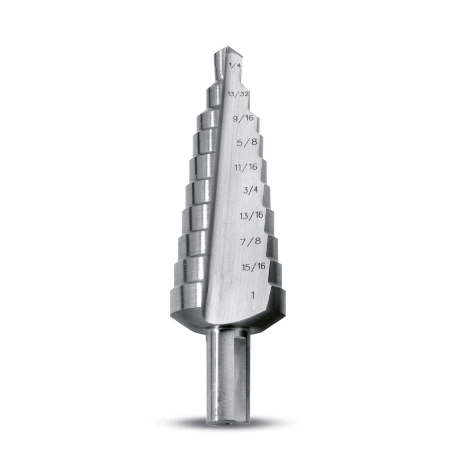 Evolution Power Tools Evolution SD-10: 1/4 - 1 in. Straight Flute Step Drill