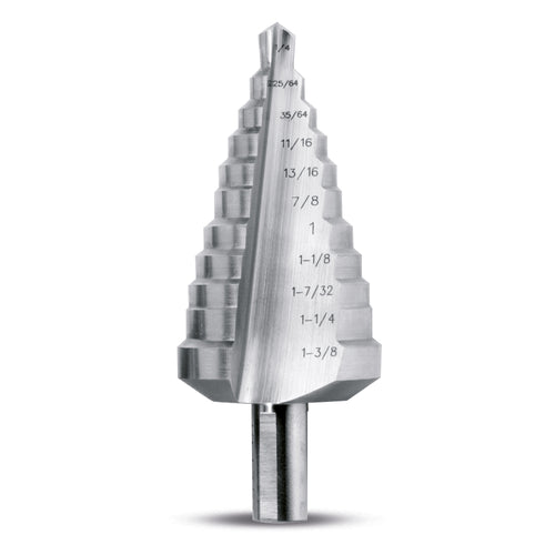 Evolution Power Tools Evolution SD-11: 1/4 to 1-3/8 in. Straight Flute Step Drill