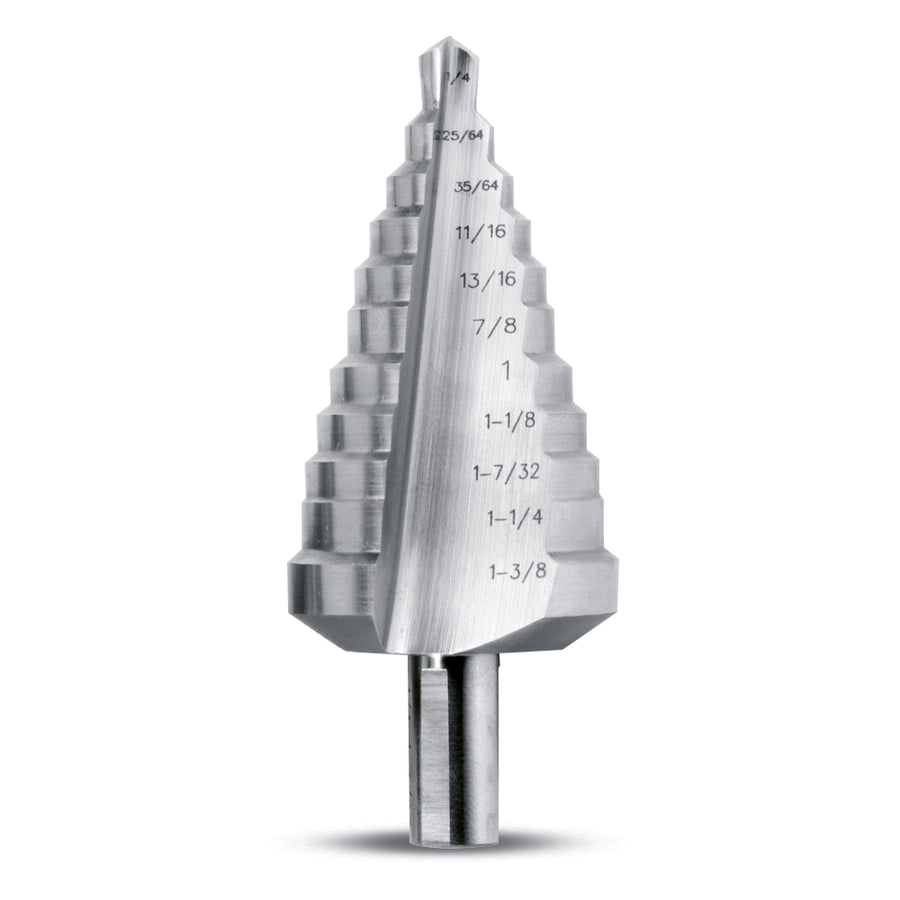 Evolution Power Tools Evolution SD-11: 1/4 to 1-3/8 in. Straight Flute Step Drill
