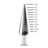 Evolution Power Tools Evolution SD-12: 3/16 to 7/8 in. Straight Flute Step Drill, view 2