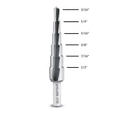 Evolution Power Tools Evolution SD-6: 3/16 to 1/2 in. Straight Flute Step Drill, view 2