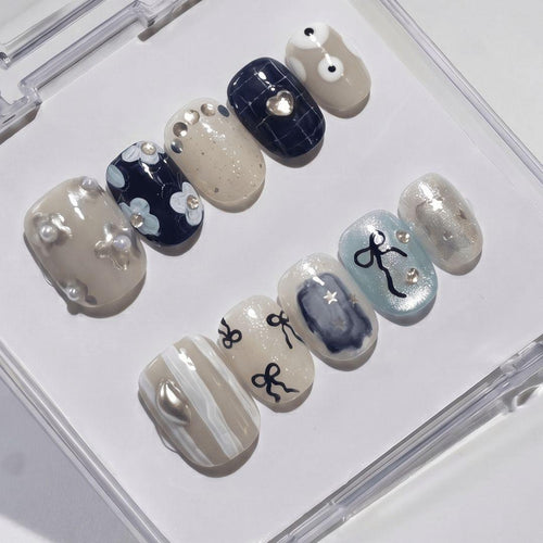 EyeCandys All Tied Up Press-On Nails