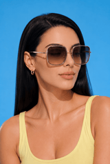 EyeCandys Amalfi Oversized Square Sunglasses, view 2