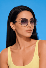 EyeCandys Azores Oversized Square Sunglasses, view 2