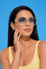EyeCandys Bermuda Oversized Square Sunglasses, view 2