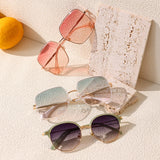 EyeCandys Bermuda Oversized Square Sunglasses, view 6