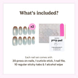 EyeCandys Blue Hour Latte Press-On Nails, view 6