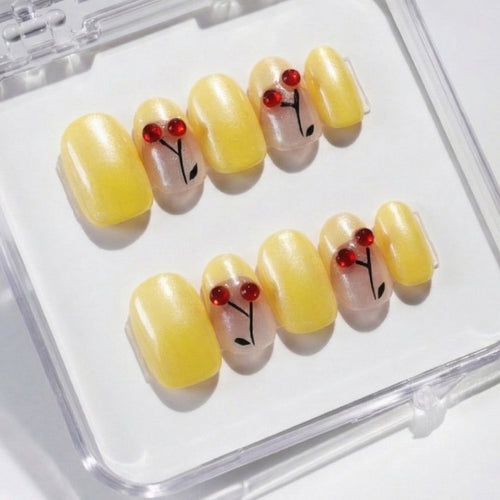 EyeCandys Cherry Picnic Press-On Nails