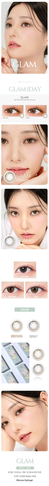 EyeCandys DooNoon Glam 1-Day Brown (10pk), view 4