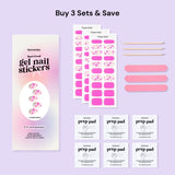 EyeCandys Flower Girlie Gel Nail Sticker Set, view 5