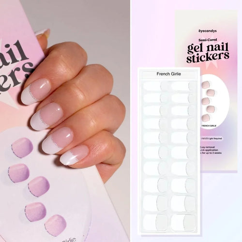 EyeCandys French Girlie Gel Nail Sticker Set