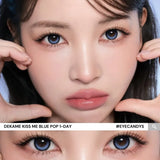 EyeCandys i-Sha Dekame Kiss Me 1-Day Blue Pop (10pk), view 2