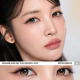 EyeCandys i-Sha Dekame Kiss Me 1-Day Yuzu Boom Brown (10pk), view 2