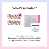 EyeCandys Mocha Mirror Press-On Nails, view 6