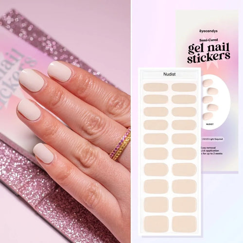 EyeCandys Nudist Gel Nail Sticker Set