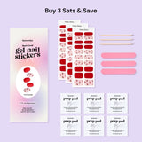 EyeCandys Petite Cherry Gel Nail Sticker Set, view 4