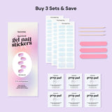 EyeCandys Pink Soda Pop Gel Nail Sticker Set, view 5