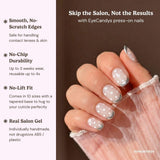 EyeCandys Silver Spotted Press-On Nails, view 3