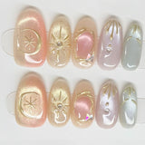 EyeCandys Star Script Press-On Nails, view 2
