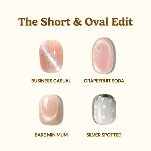 EyeCandys The Short Oval Edit Press-On Nail Set (4pk)