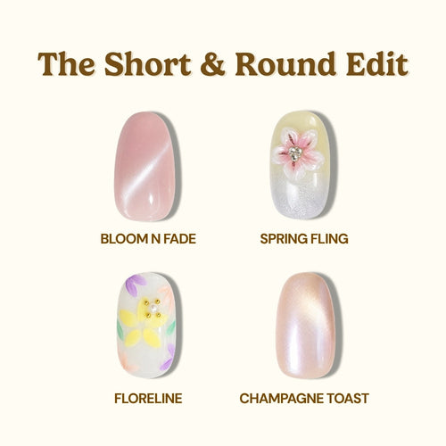 EyeCandys The Short & Round Edit Press-On Nail Set (4pk)