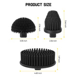 Fanttik 3 Pcs Replacement Brush Heads for G9 Pro Spin Scrubber, view 3