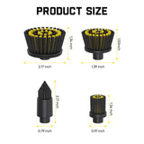 Fanttik 4 PCS Replacement Brush Heads for G10 Nano Electric Scrubber, view 3