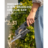 Fanttik O11 Pro 3-3/8 Inch Cordless Circular Saw, view 3