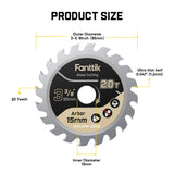Fanttik OB01 3-3/8" 20T Circular Saw Blade for O11 Pro, view 2