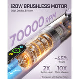 Fanttik Slim V10 Ultra Cordless Car Vacuum, view 6