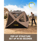 FanttikOutdoor Alpha C4 Ultra Instant Cabin Tent, view 3