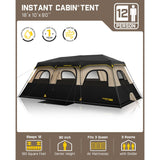 FanttikOutdoor Zeta C12 Pro Max 12 Person Camping Tent, view 2