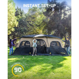 FanttikOutdoor Zeta C12 Pro Max 12 Person Camping Tent, view 3