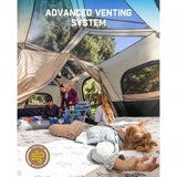 FanttikOutdoor Zeta C12 Pro Max 12 Person Camping Tent, view 5