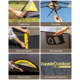 FanttikOutdoor Zeta C2/C3/C4 Dome Tent, view 5