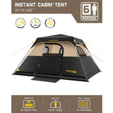 FanttikOutdoor Zeta C6 Pro 6 Person Camping Tent, view 2