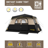 FanttikOutdoor Zeta C8 Pro 8 Person Camping Tent, view 2