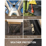 FanttikOutdoor Zeta C8 Pro 8 Person Camping Tent, view 6