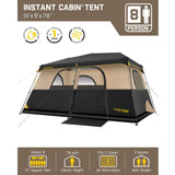 FanttikOutdoor Zeta C8 Pro Max 8 Person Camping Tent, view 2
