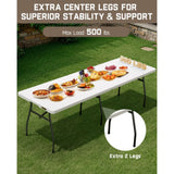 FanttikOutdoor Zeta X8 Pro 8ft Folding Table, view 2