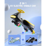FanttikRide N7 Classic 6V Electric Wiggle Car with Pedal, view 2