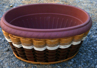 Foxcreek Baskets Planter- Oval Planter Basket