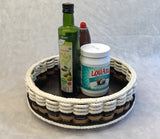 Foxcreek Baskets 13 inch Lazy Susan Basket-Cottage Black, view 4