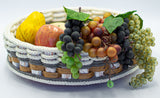 Foxcreek Baskets 13 inch Lazy Susan Basket--Cottage Grey, view 2