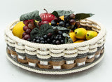Foxcreek Baskets 13 inch Lazy Susan Basket--Cottage Grey, view 3