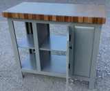 Foxcreek Baskets Farmhouse Island-Farmhouse 22x44 Black Walnut end grain butcher block, view 4