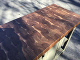 Foxcreek Baskets Farmhouse Island-Farmhouse 22x44 Black Walnut end grain butcher block, view 6